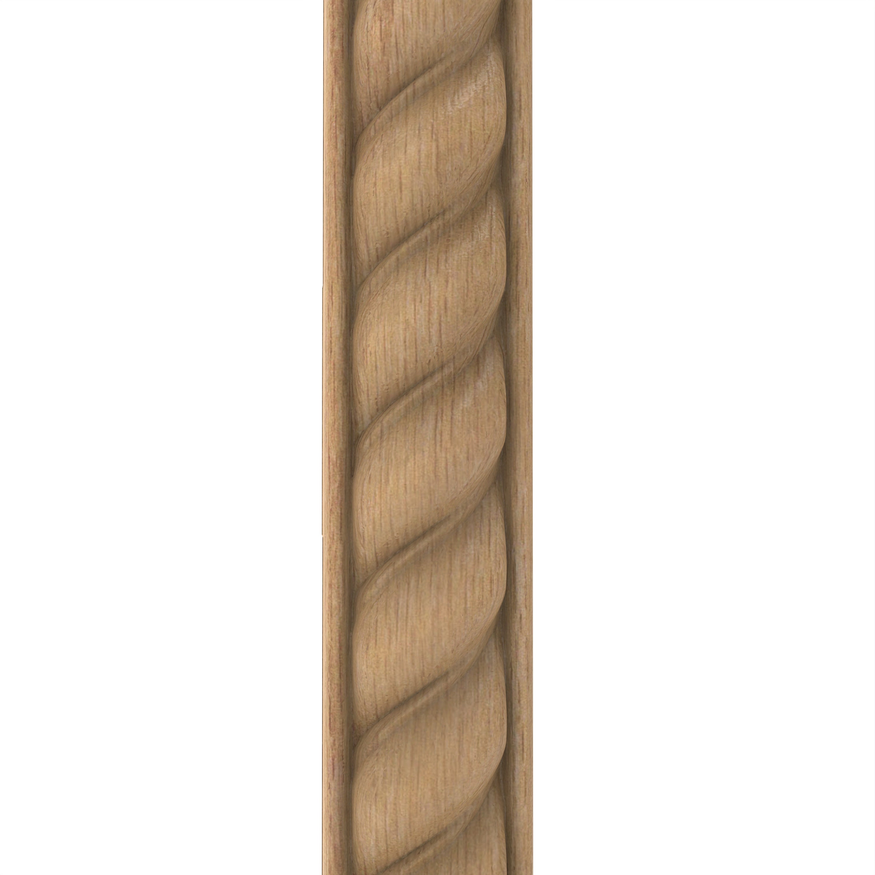 Wood Carved Bar Twisted Wooden Trim Carvings for DIY Craft Decor