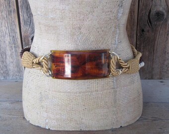 1980s Vintage Metallic Thunderbolt Bronze and Silver Corset  display picture 2