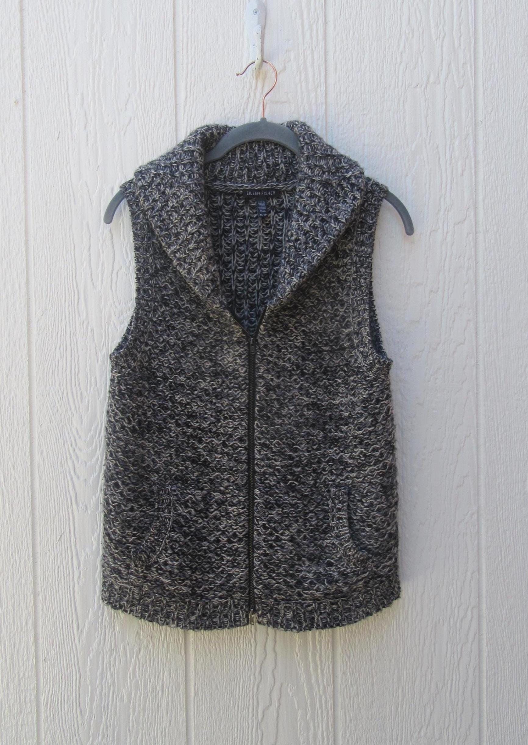 90s Wool Yak Knit Sweater Vest: Eileen Fisher Sleeveless Jumper - Etsy