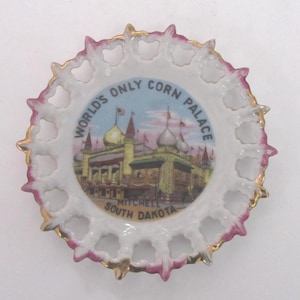Vintage 1960 South Dakota Corn Palace Souvenir Teller | Zustand Souvenir | Kitsch | Kitsch Dekor | Vintage-Andenken
