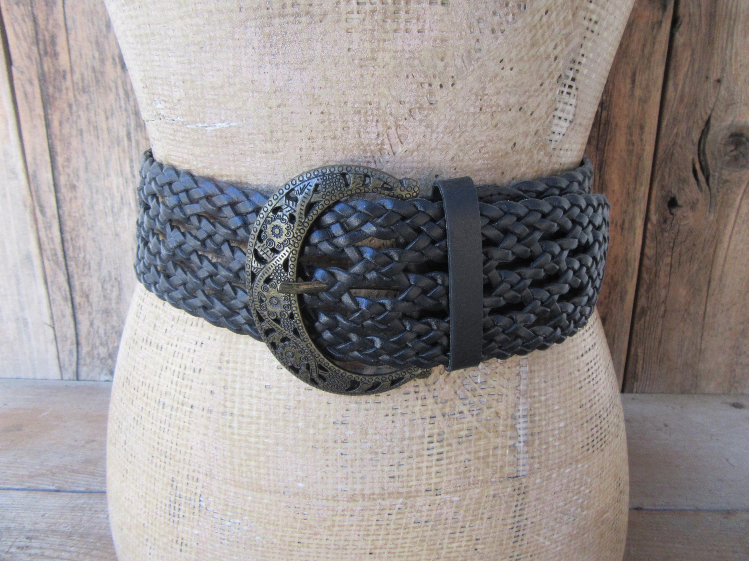 Womens Braided Wide Belt - Etsy display picture 1