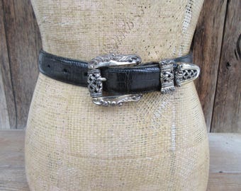 Onyx by Brighton Mens Ranger Belt Sz 48 Brown Leather Moc  display picture 2