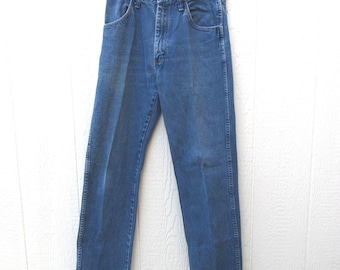 90s Wrangler Rustler Straight Leg Jeans: Zipper Fly, W 31 L 32