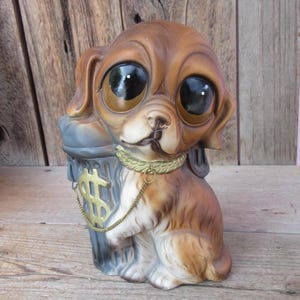 60's Dog Coin Bank - Etsy
