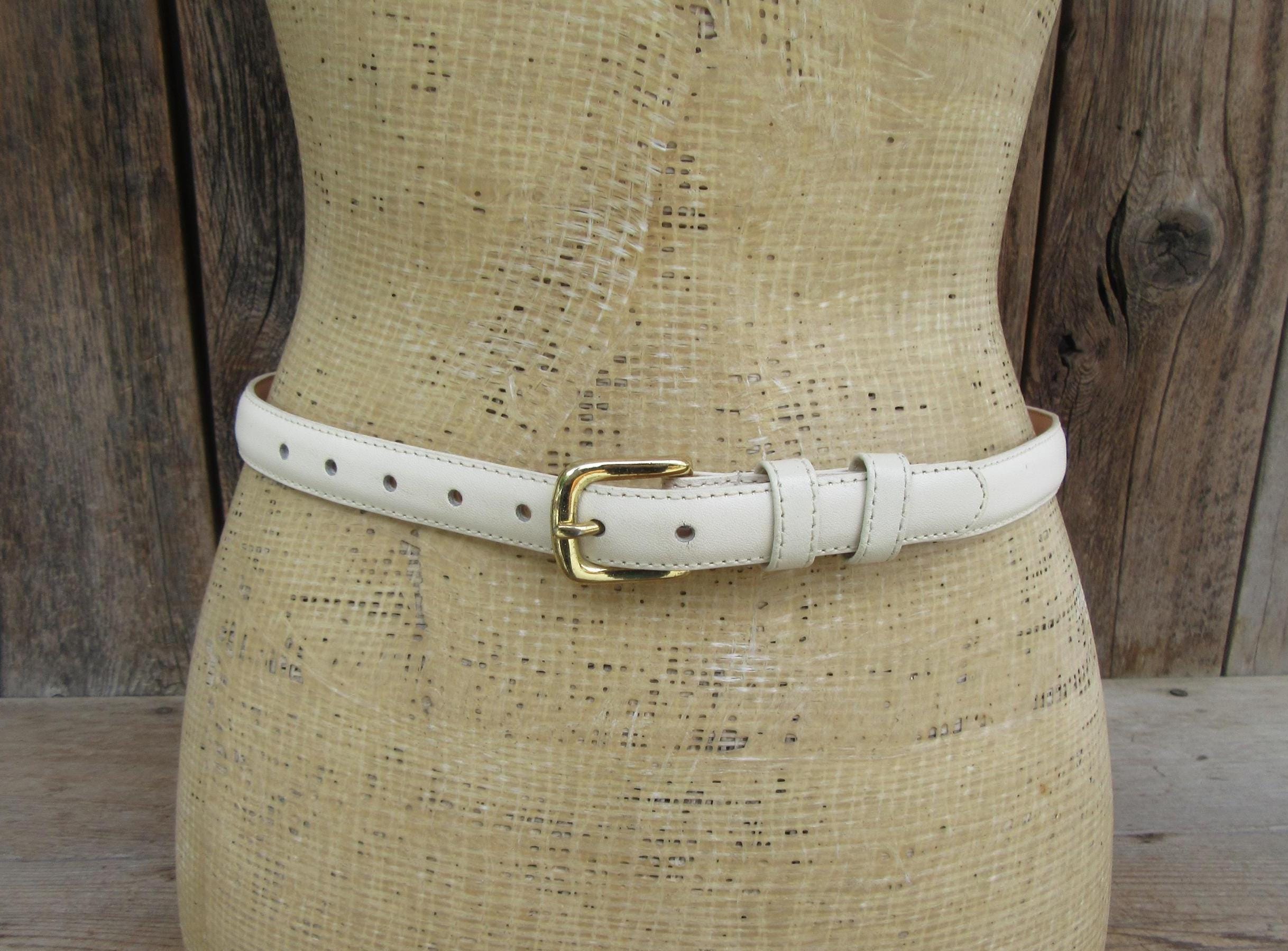 Skinny Vintage Leather Belt - Etsy display picture 3