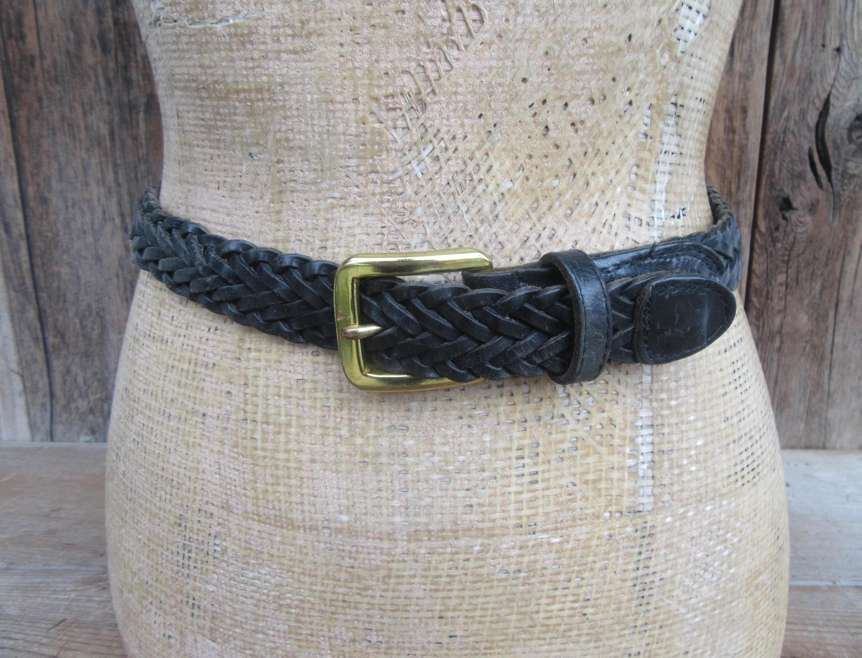 Vintage Braided Belt Black Gold - Etsy display picture 3