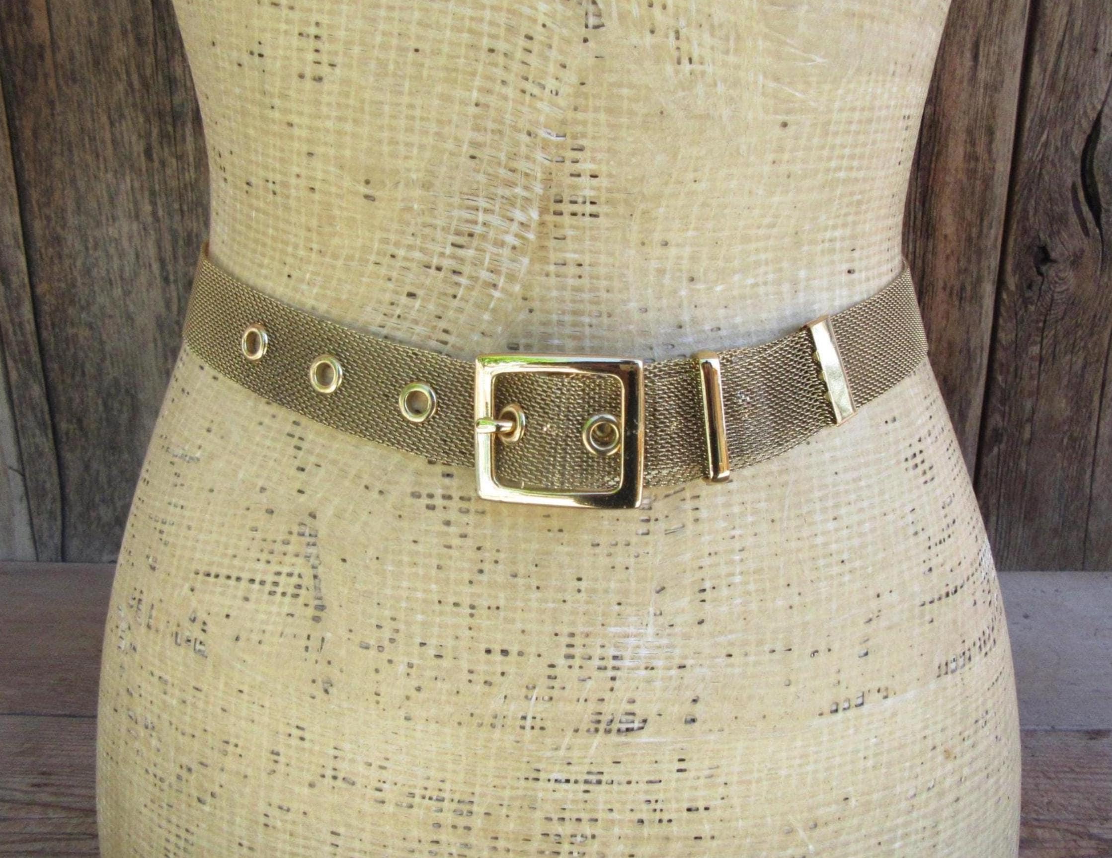 Gold Mesh Metal Belt - Etsy display picture 3