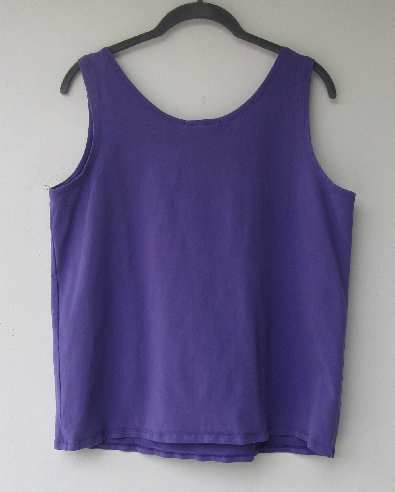 トップス Haig'doneDAMAGE TANK TOP / PURPLE 90's Purple Tank Top Tee | Tank Top | Tank Tee Shirt