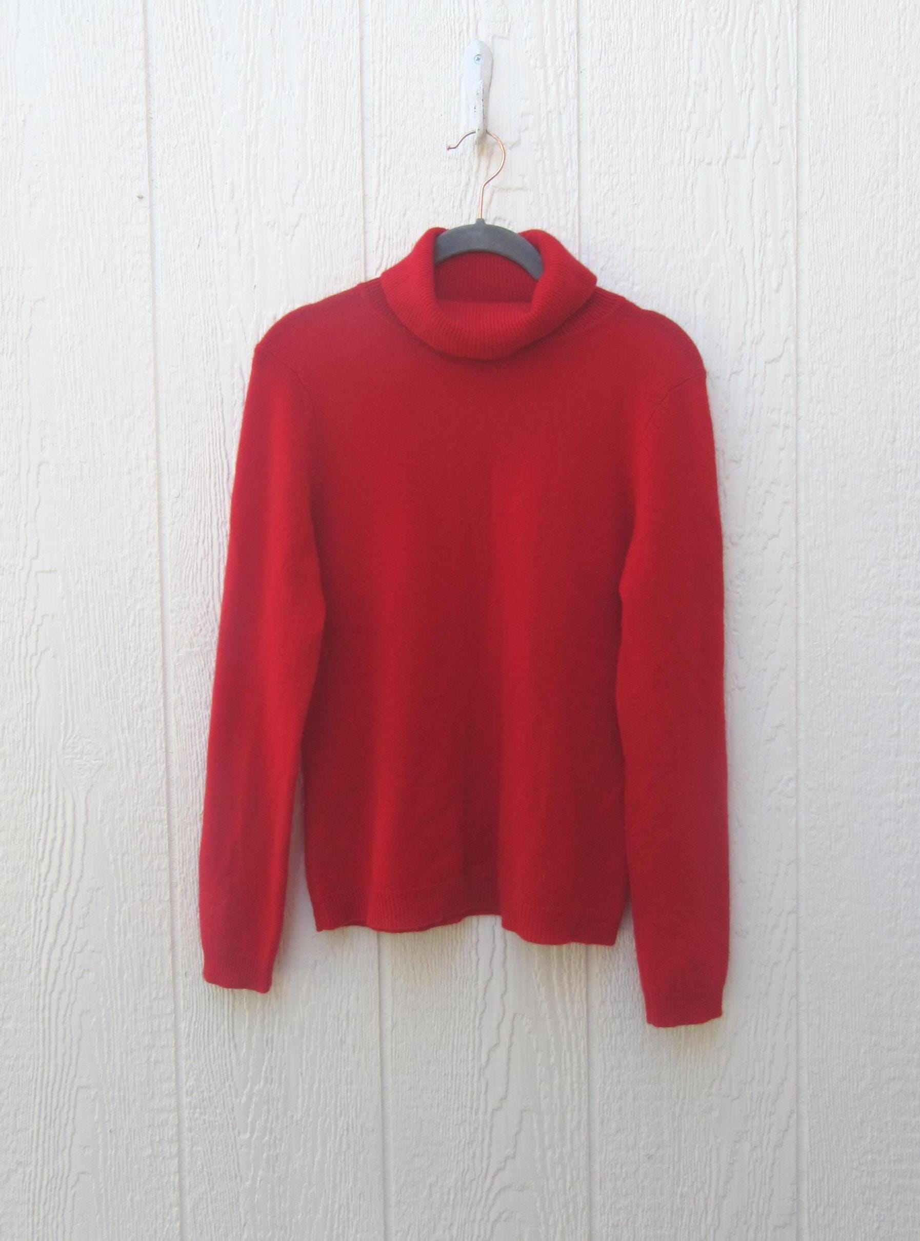 トップス Glenmac Pure Cashmere Sweater red 44 Glenmac Sweater - Etsy Canada