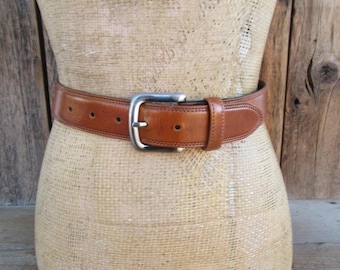 United Colors of Benetton Belt Brown Leather Trim Size M  display picture 2