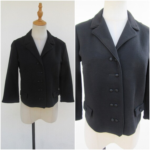 Vintage 1950's Gabardine Blazer | 50's Blazer | Bl