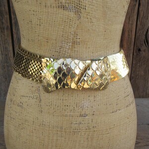 Vintage Gold Scale Belt - Etsy display picture 1