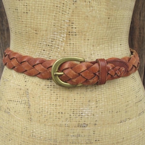 小物 Vintage 90s Braids Design Leather Belt 90s Braided Belt - Etsy