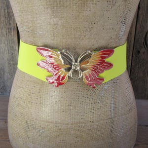 Vintage Gold Tone Butterfly Belt‎ Stretch Chain 25–30\