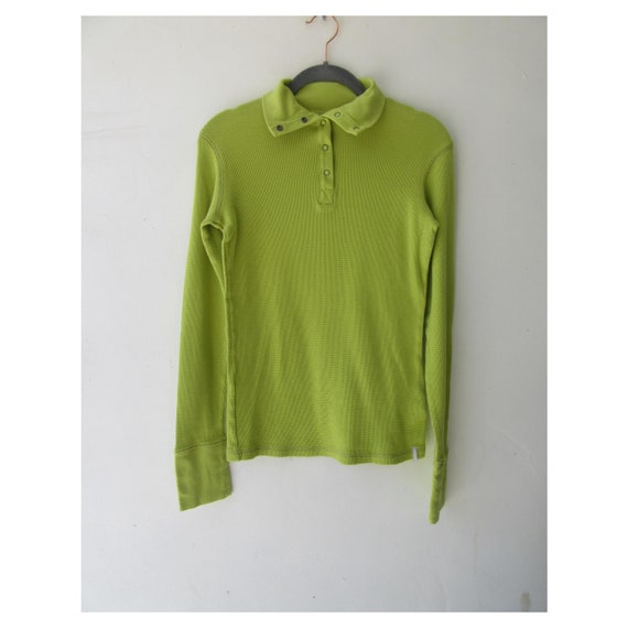 Lime green thermal shirt deals