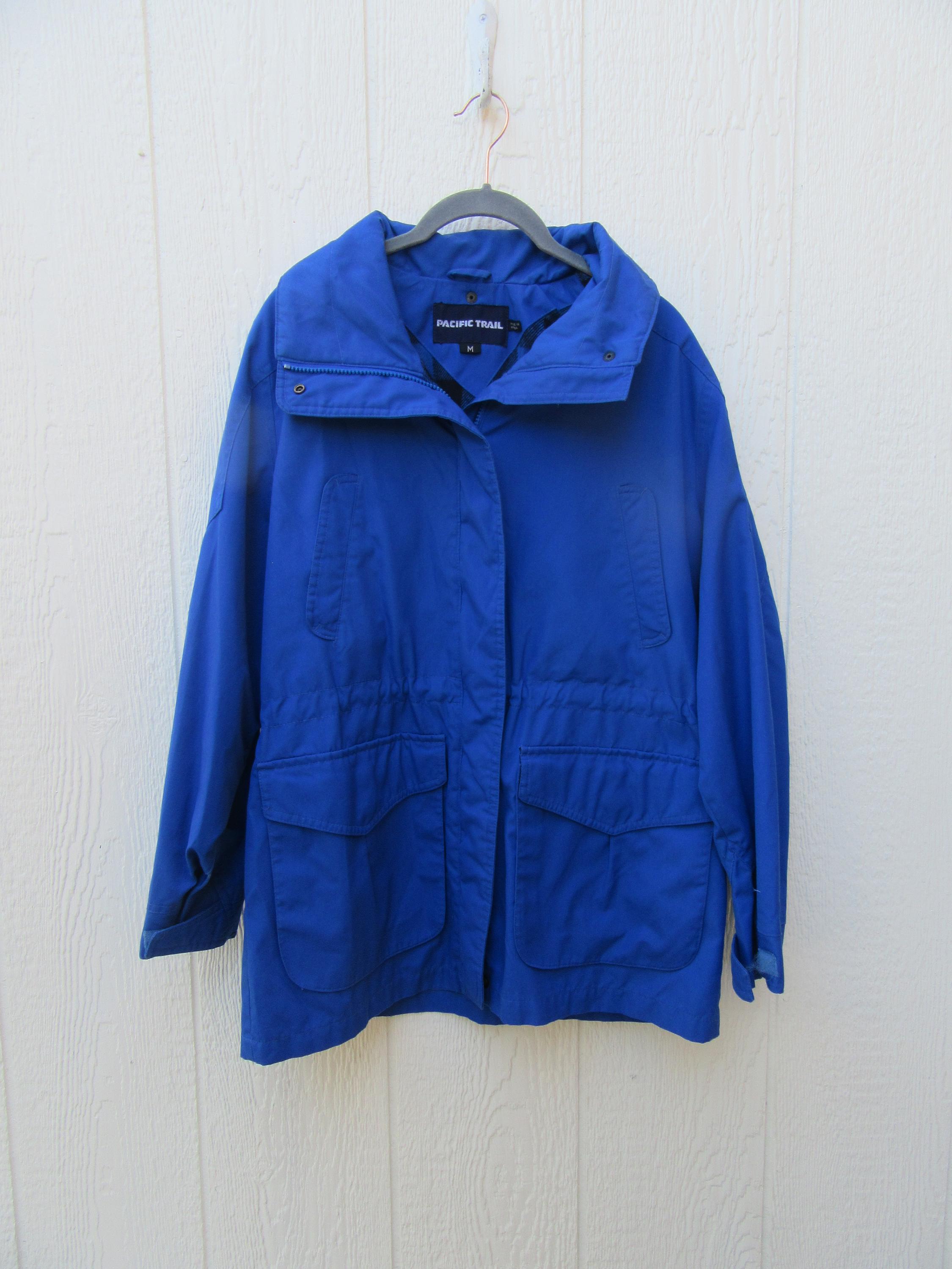 Vintage 90s Blue Parka Jacket: Women's Medium Pacific Trail - Etsy