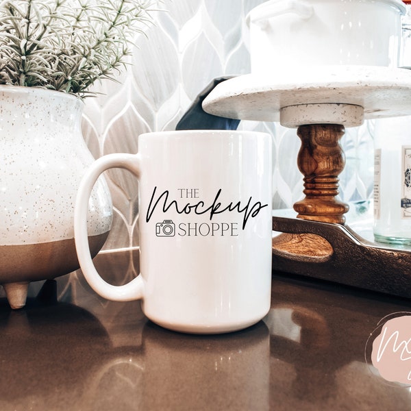 15oz coffee mug mockup, blank white mug flat lay, lifestyle mockup, sublimation mug mock up, styled mug mockup, digital download