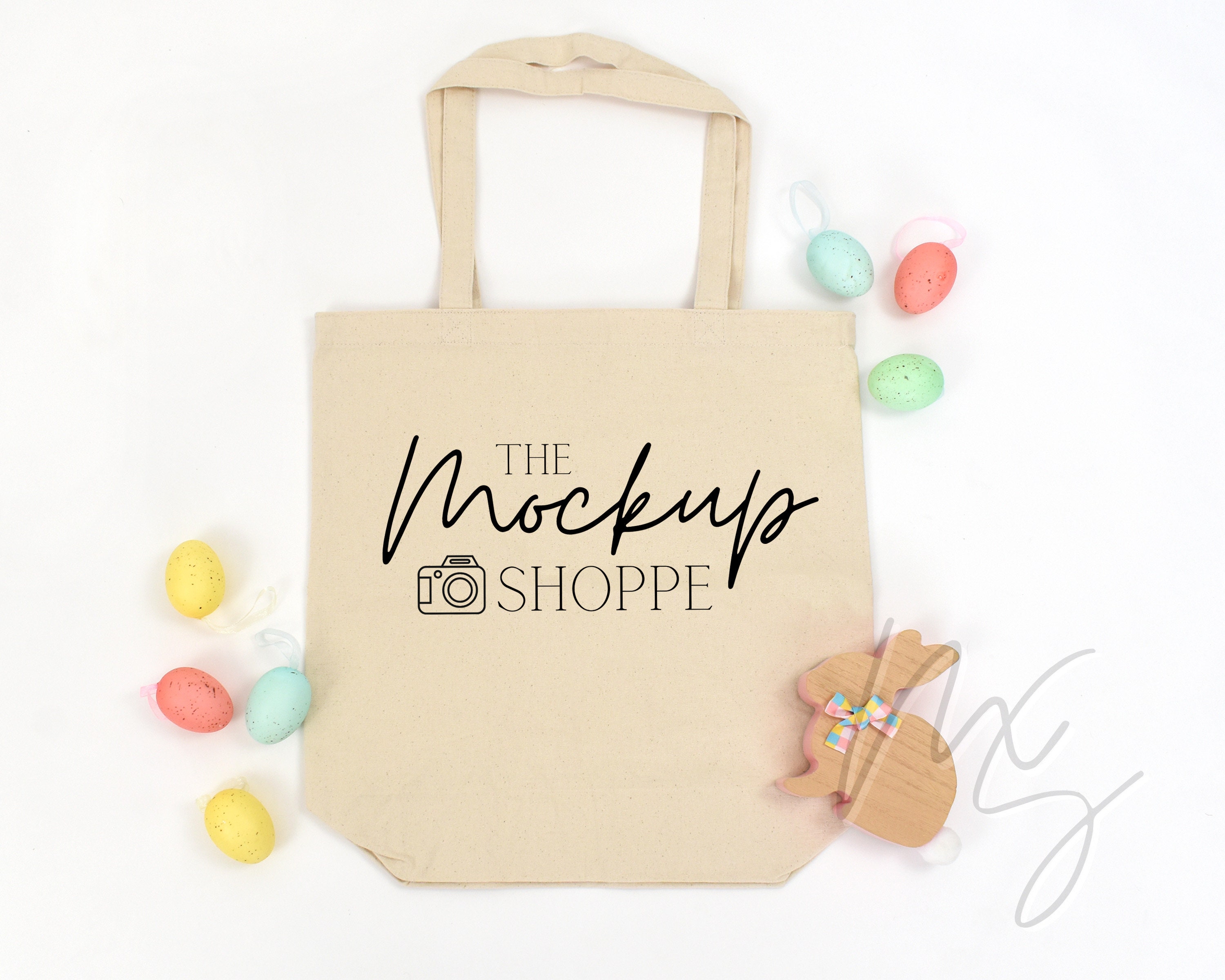 Easter Tote Bag Mockup Canvas Tote Bag Lifestyle Mockup Etsy