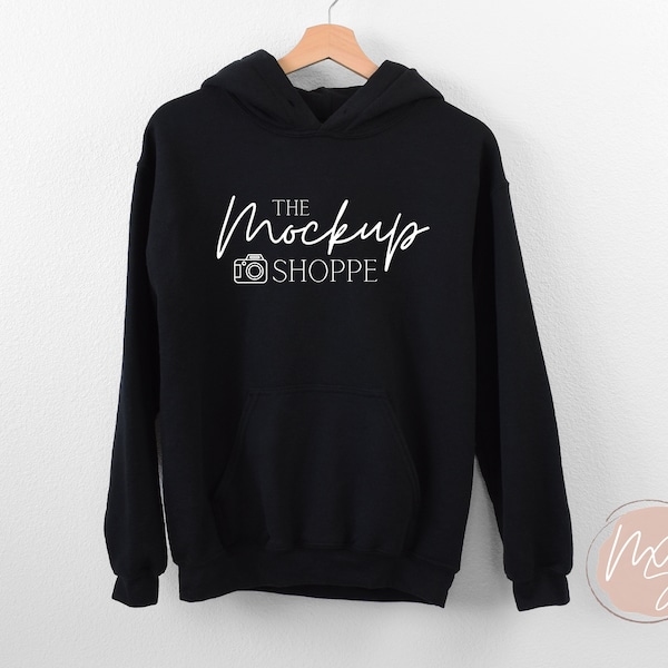 Gildan 18500 mockup Black, hanging Gildan hoodie mockup, 18500 Gildan heavy blend mockup, lifestyle hoodie mockup, 18500 sweatshirt mock-up