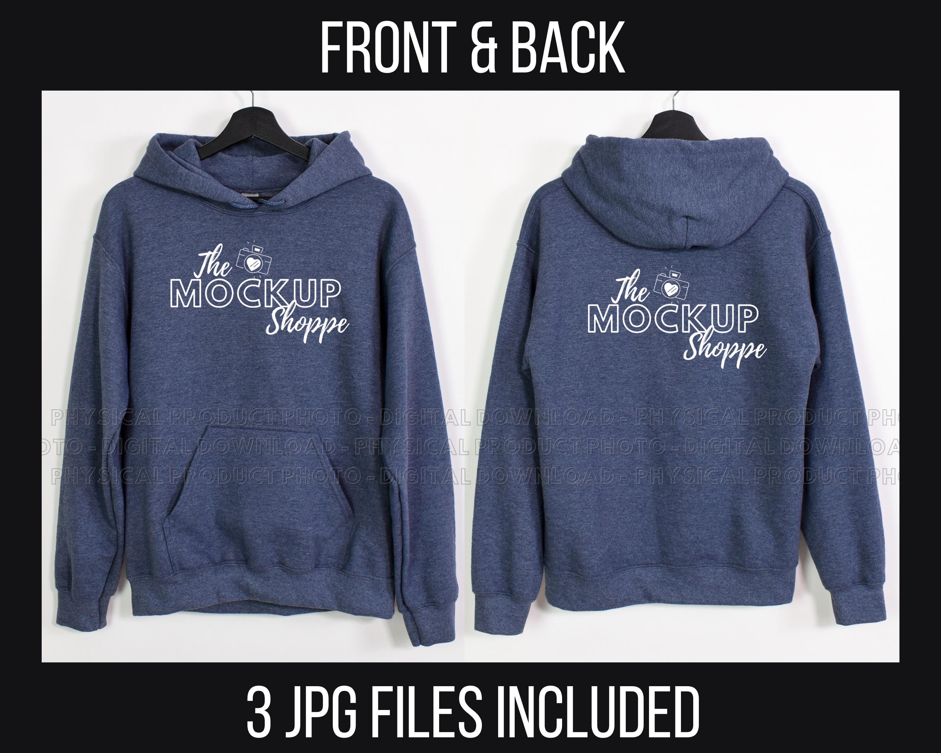Heather Navy Hoodie - Etsy