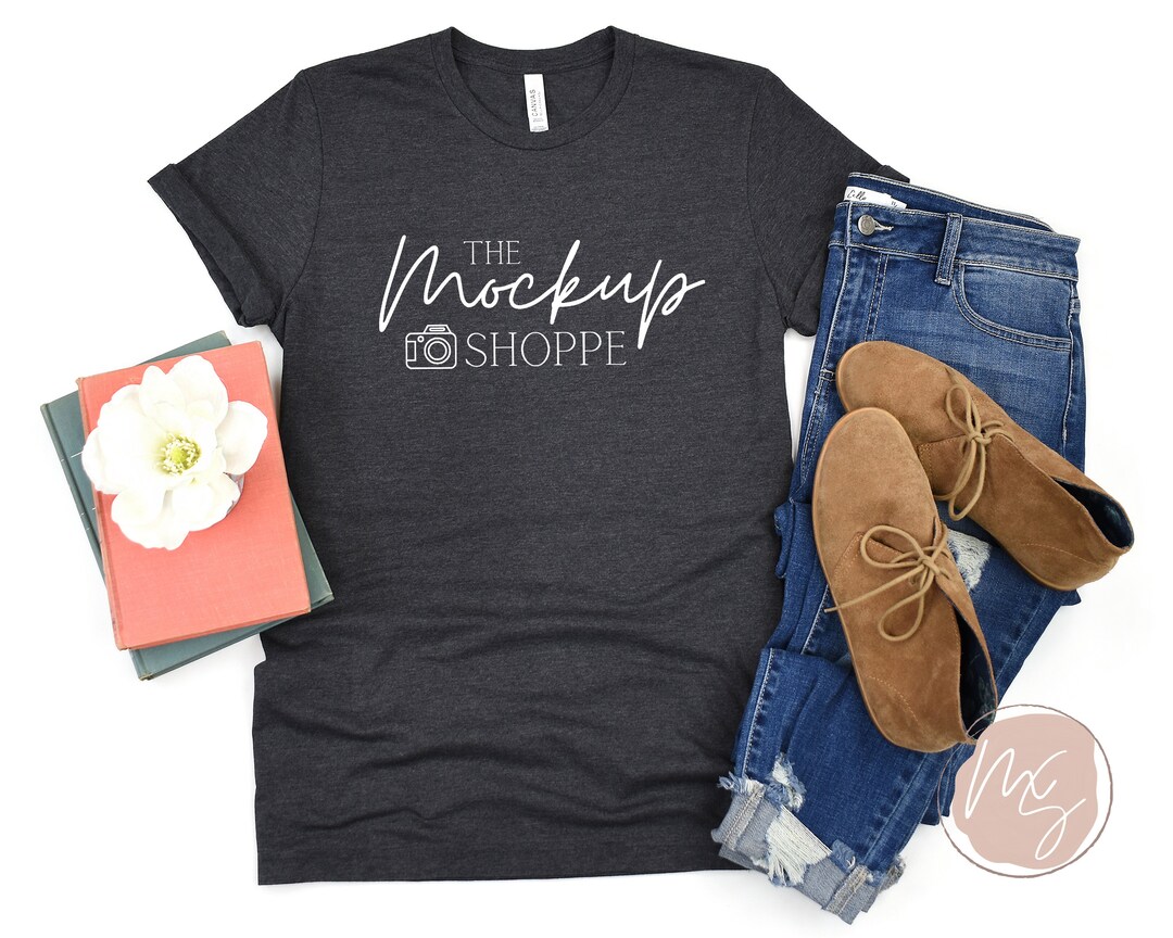 3001 Dark Grey Heather, Bella Canvas 3001 Mockup, 3001 Bella Mockup ...