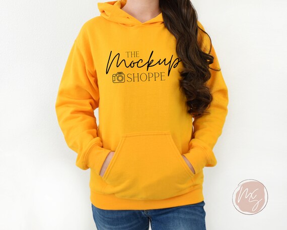 Gildan gold hoodie hot sale