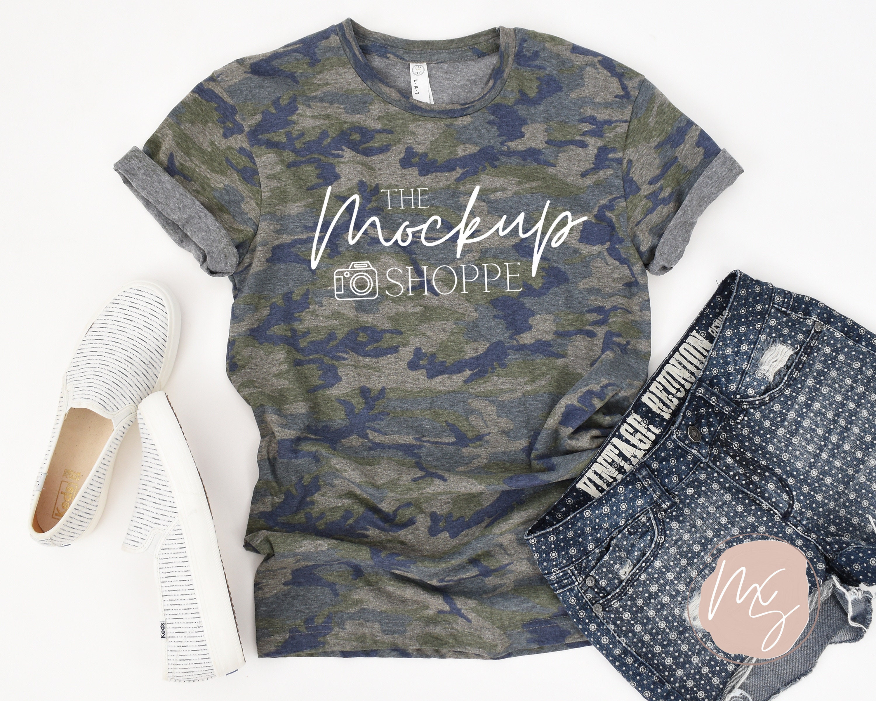 Lat camo sale shirt