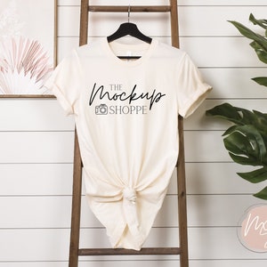 Bella Canvas 3001 Mockup, Natural, Bella Mockup, hängendes Boho Tshirt Mockup, 3001 Mockup, einfaches Womens Lifestyle Mockup, digitales Mockup