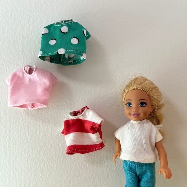 T-shirts for 6 inch dolls / Part 1