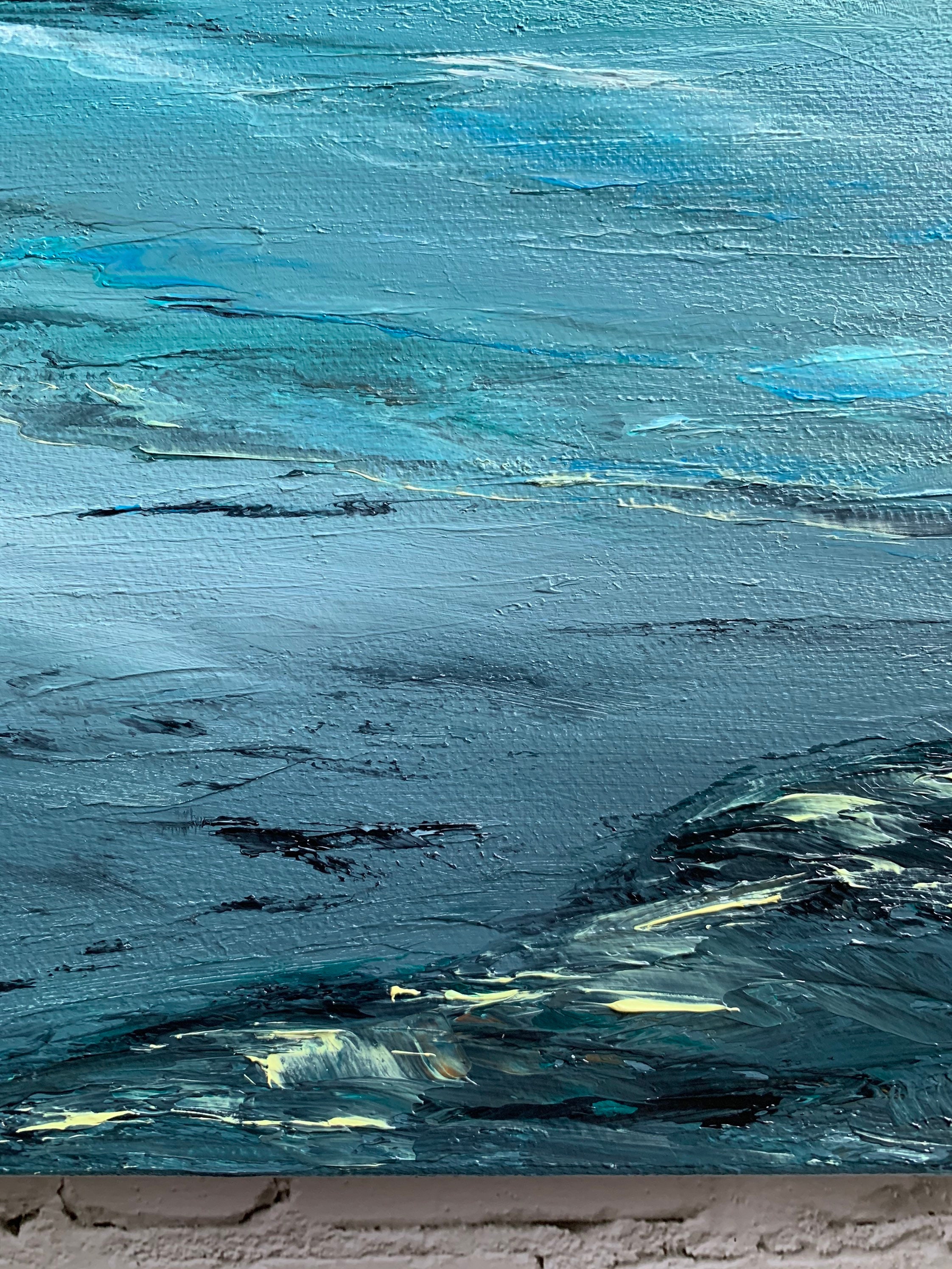 Abstract seascape painting Original painting Oil painting | Etsy