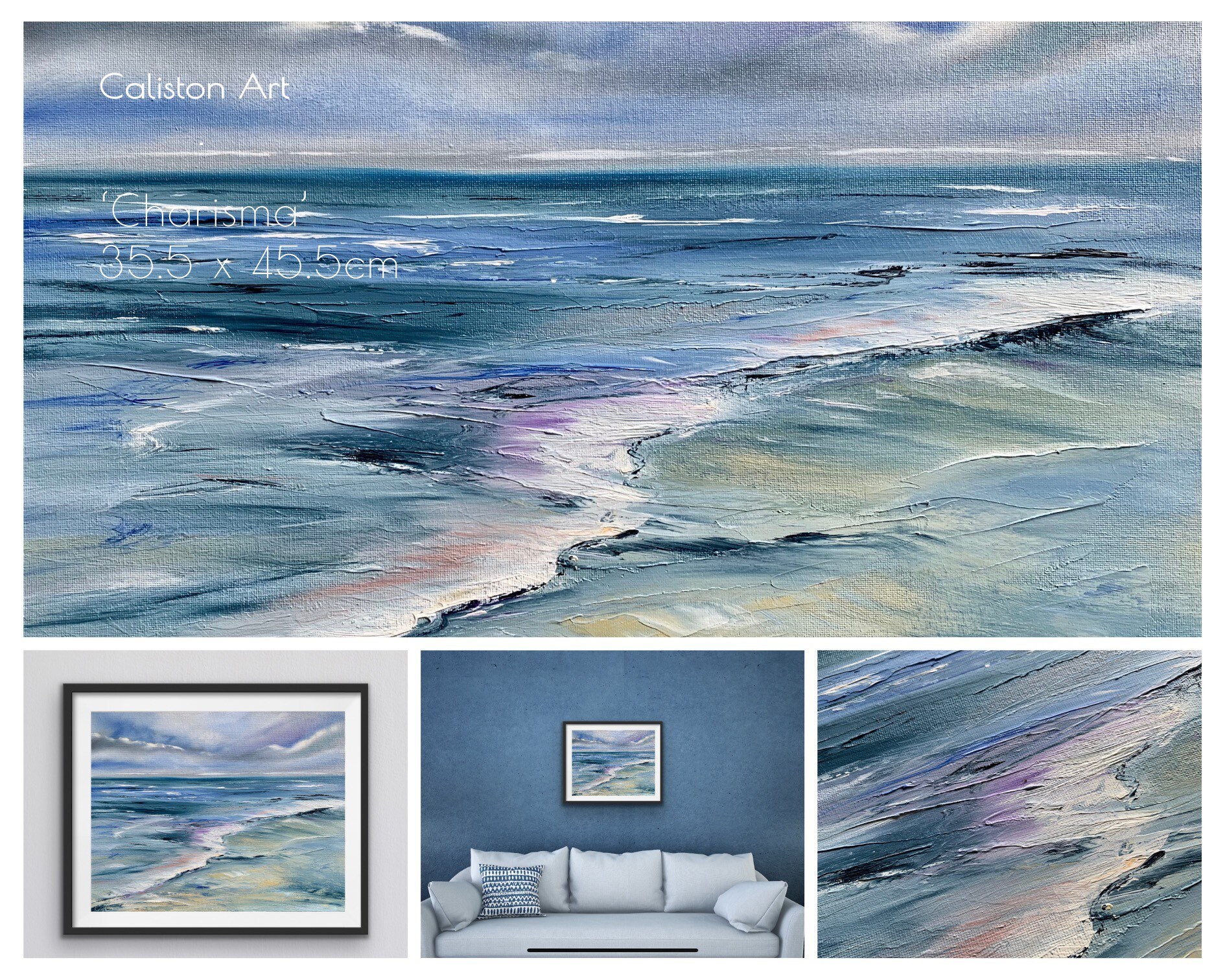 Original oil painting seascape painting abstract painting | Etsy