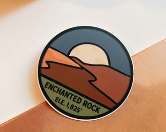Enchanted Rock Elevation Badge Sticker