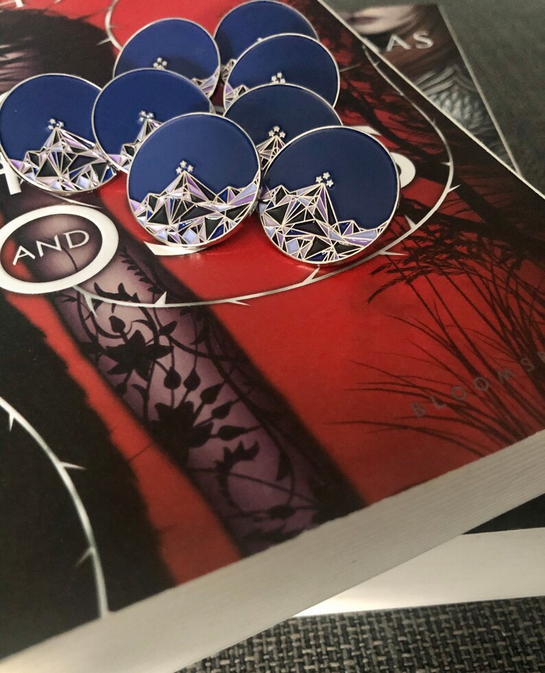 ACOTAR Night Court Symbol Soft Enamel Pin | Etsy