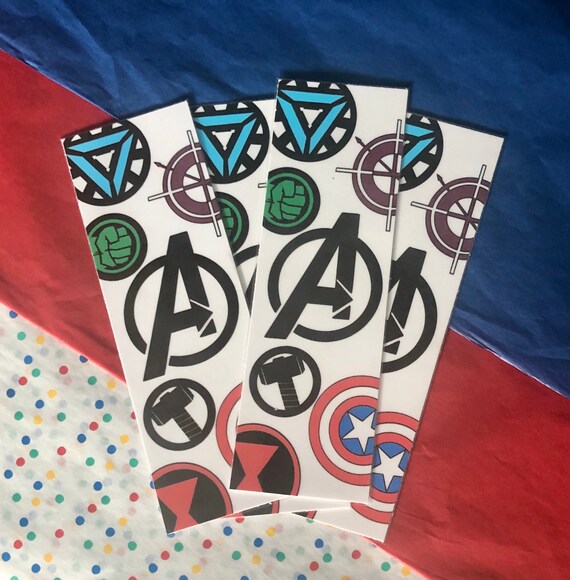 Marvel Avengers Bookmark | Etsy