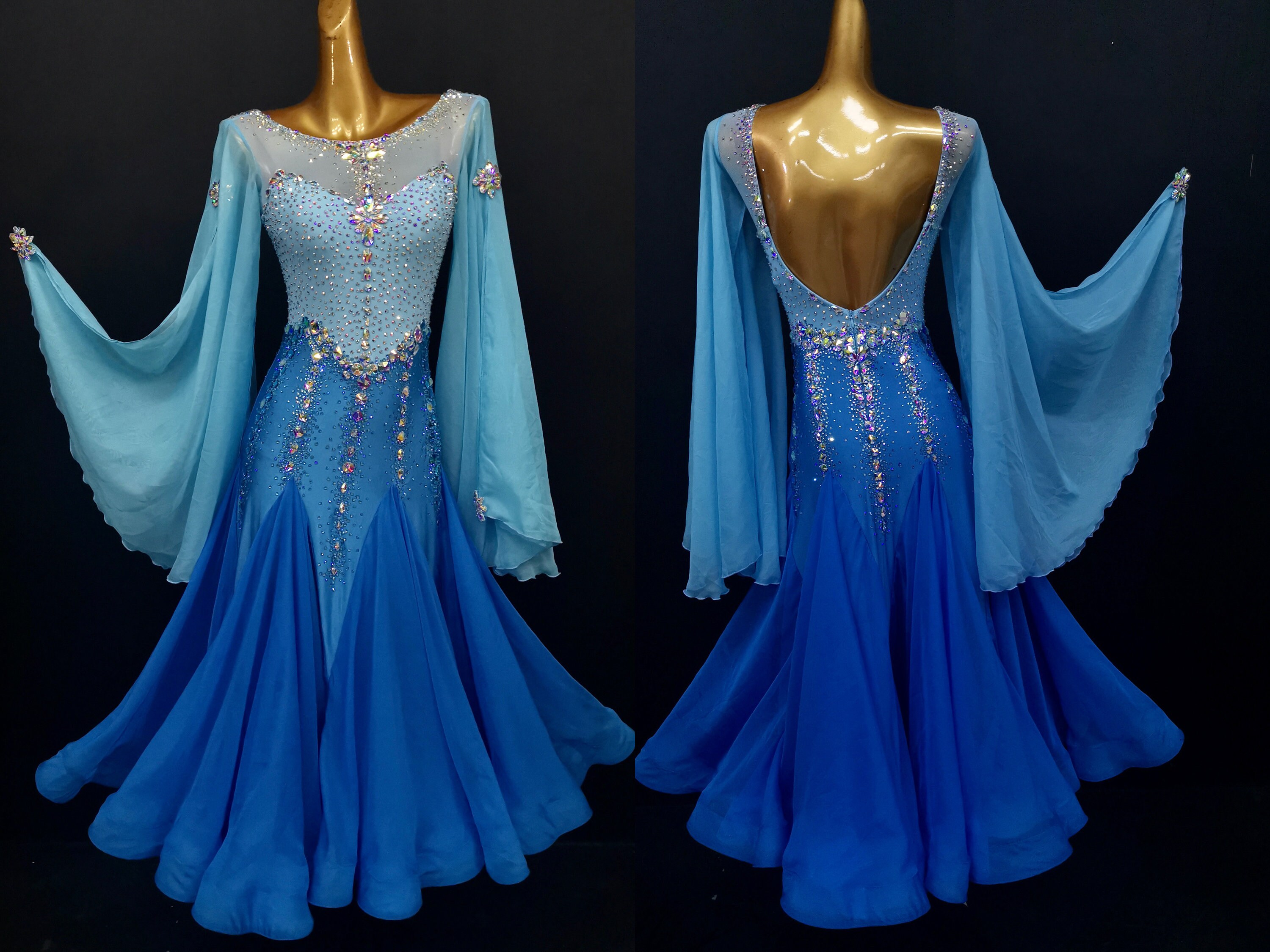 Blue ballroom dress - Etsy.de