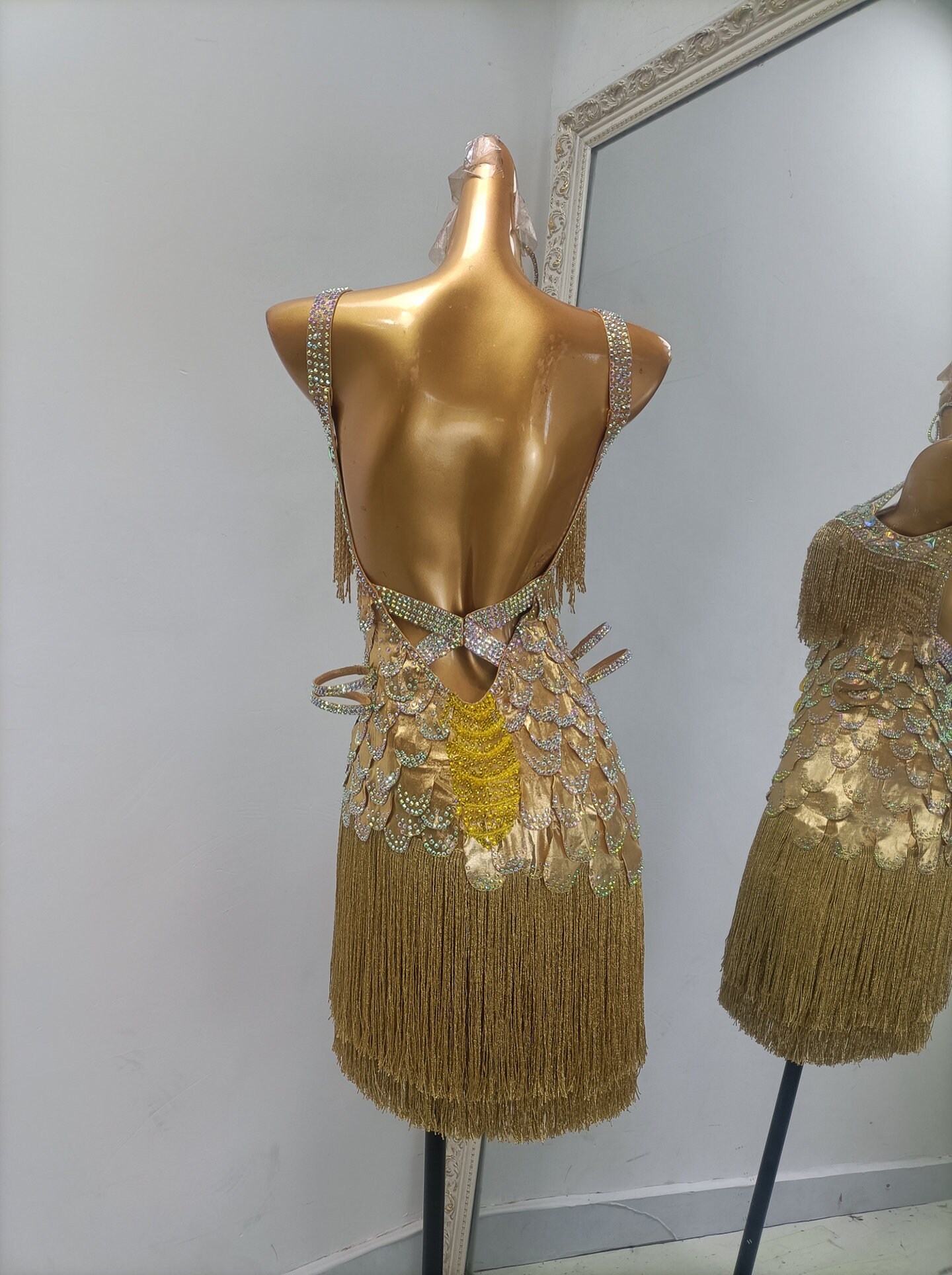 green emerald velvet dress YOU FOUND ME V NECK TIERED FRINGE TASSEL MAXI DRESS