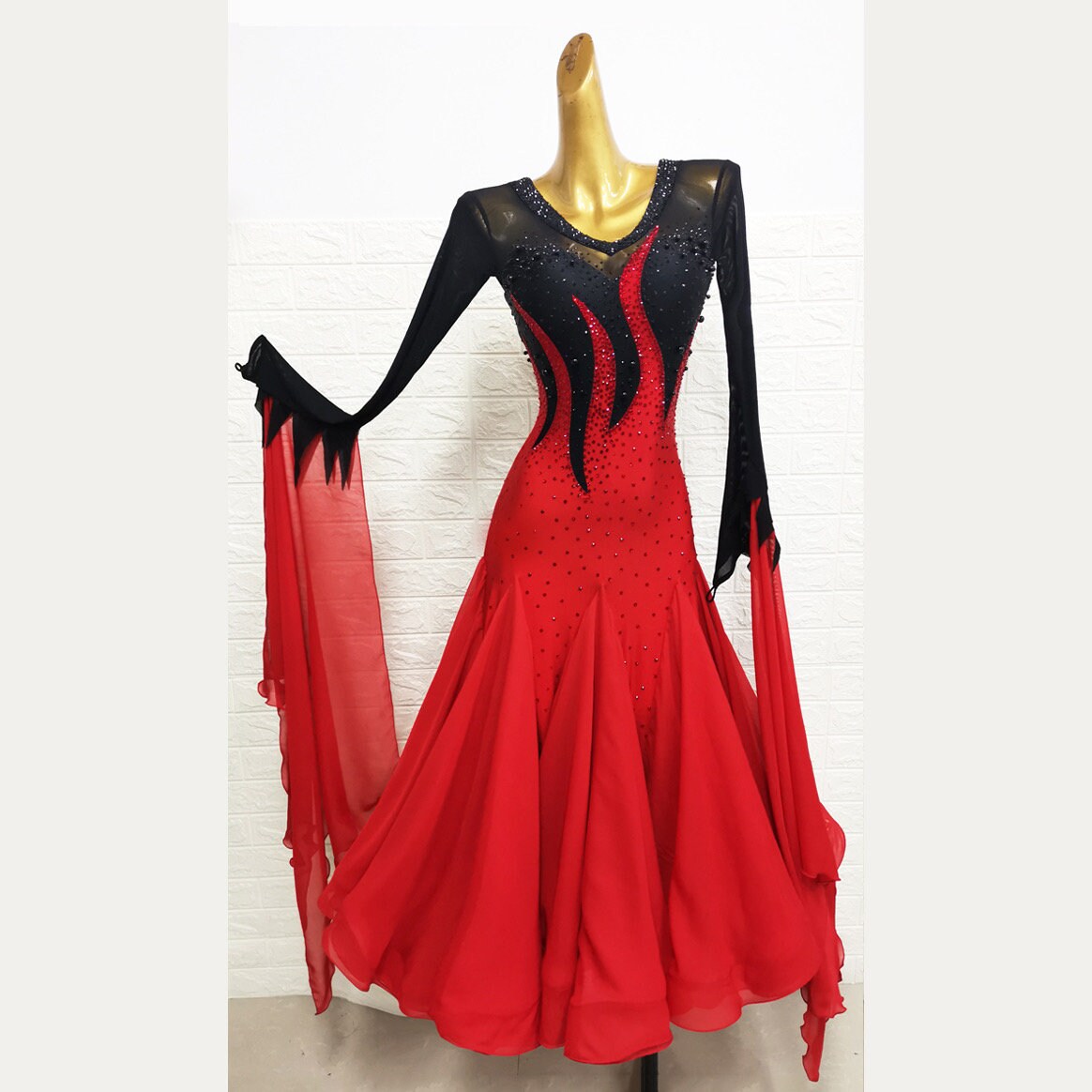 M-18212 New Arrival International Standard Ballroom Dance Dress Flamenco  Ballroom Practice Dance Dress For Sale - Ballroom - AliExpress