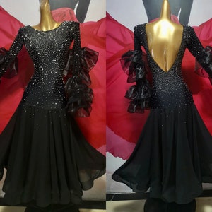 Ballroom Long Singlet Black