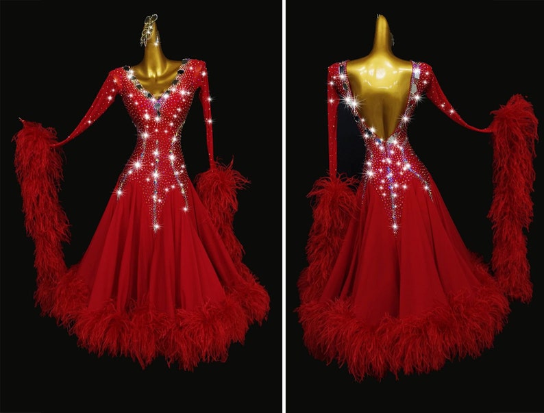 Red Ballroom Dress - Enticing