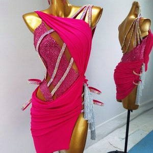 Purple & Hot Pink Latin-Rhythm Dress-Purple Passion main image 1