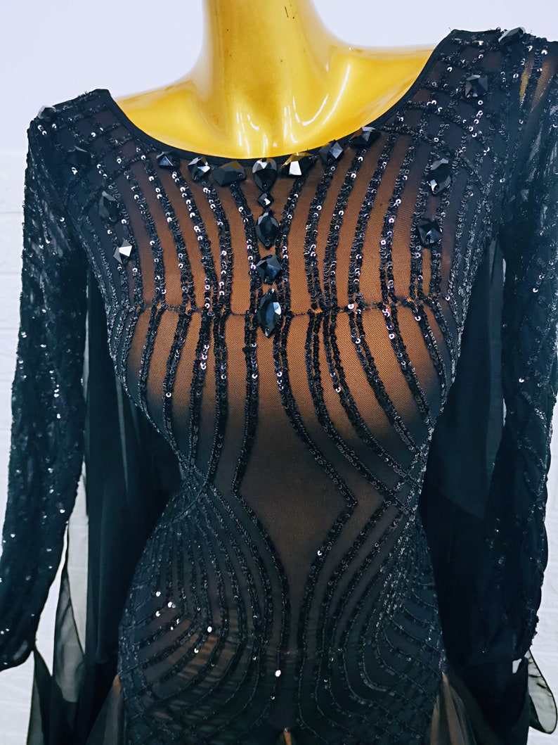 black sequins formal dress,DS4969 main image 0