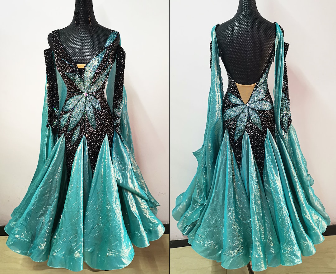 DANCE QUEEN Fluorescent Green Custom Made Show Dress