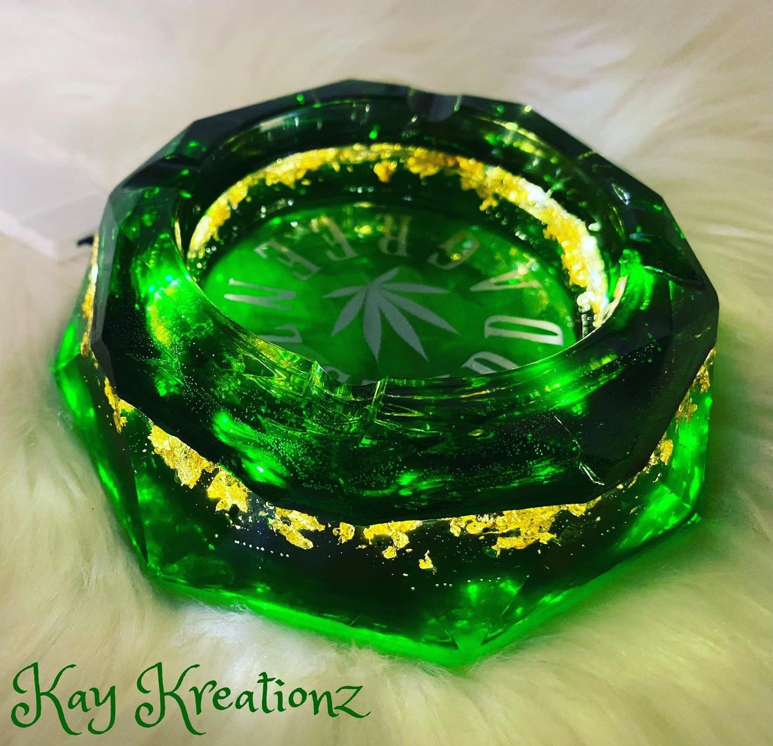 Ashtray with LED lights Etsy