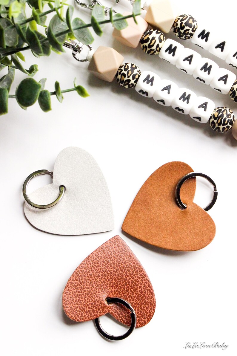 Personalized Keychain Beaded Leopard Keychain Diaper Bag Etsy