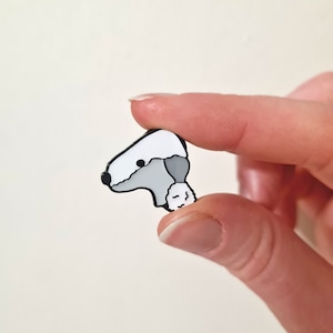 Bedlington Terrier pin badge