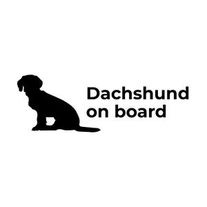 Dackel an Bord Aufkleber