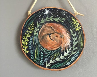 Waldmalerei eines Eichhörnchens auf Holz, Waldmalerei eines Eichhörnchens, Waldmalerei vom Eichhörnchen, Waldmalerei vom Eichhörnchen, Geschenk vom Eichhörnchen, Geschenk vom Eichhörnchen