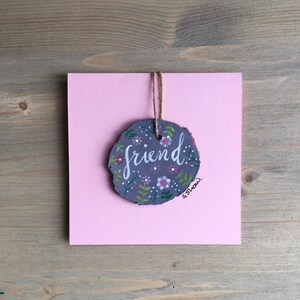 Carta amicizia - Carta amico - regalo amico - Regalo amicizia - Carta amico d'arte - Carta amico dipinta - Carta con regalo - Carta d'arte originale