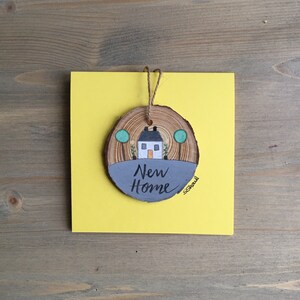 Nieuwe Home Card - Housewarming Card - Moving Card - House Card - Home Card - Handgeschilderde Home Card - New Home Gift - Moving Gift