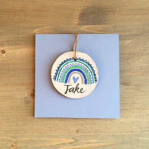 Carte personnalisée d’anniversaire de garçon, carte personnalisée de bébé garçon, carte bleue personnalisée, carte personnalisée de garçon, carte personnalisée d’arc-en-ciel, carte bleue d’arc-en-ciel